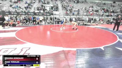 53 lbs Quarterfinal - Brianna Gonzalez, CA vs Paige Morales, MT