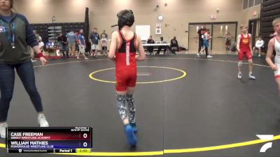 78 lbs Round 1 - Case Freeman, Sebolt Wrestling Academy vs William Mathies, Powerhouse Wrestling Club