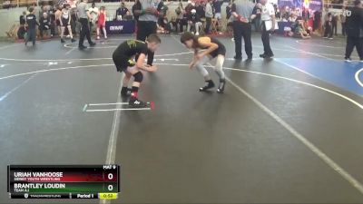 76 lbs Cons. Round 3 - Uriah VanHoose, Sidney Youth Wrestling vs Brantley Loudin, Team A.I