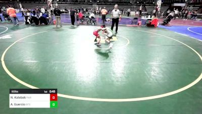 60 lbs Consolation - Noah Kalebek, Fair Lawn vs Aj Guercio, Bitetto Trained Wrestling