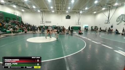 132 lbs Champ. Round 2 - Mason Haines, Natrona County vs Steehl Pope, Cokeville