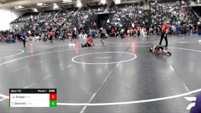 73 lbs Quarterfinal - Jhett Snapp, Wray Wrestling Club vs Trigg Bennett, Elkhorn Valley Wrestling Club