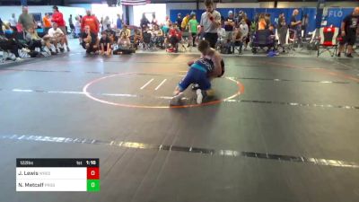 122 lbs Consi Of 4 - Jaxson Lewis, The Wrestling Mill vs Nathan Metcalf, Prodigy