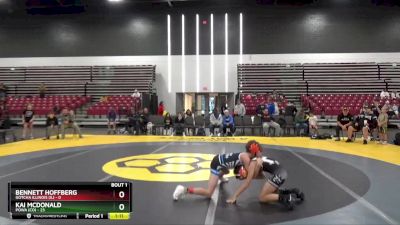 75 lbs Quarterfinals (8 Team) - Kai McDonald, POWA (CO) vs Bennett Hoffberg, Gotcha Illinois (IL)