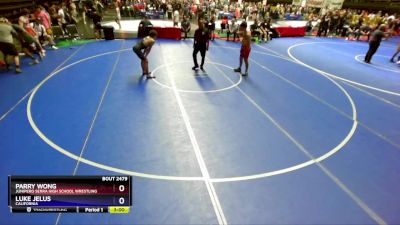 150 lbs Cons. Round 2 - Parry Wong, Junipero Serra High School Wrestling vs Luke Jelus, California