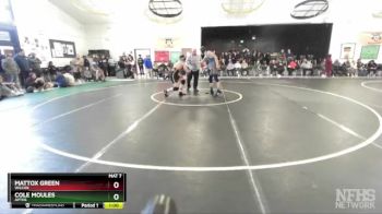 144 lbs Cons. Round 2 - Cole Moules, Aptos vs Mattox Green, Wilcox