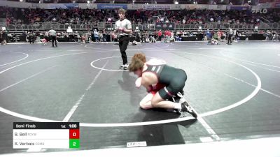 150 lbs Semifinal - Brendan Bell, Fort Gibson Youth Wrestling vs Knox Verbais, Combative Sports Athletic Center