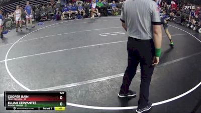 120 lbs Round 2 (6 Team) - Elijah Cervantes, Kansas Mamba vs Cooper Bain, Team Oregon