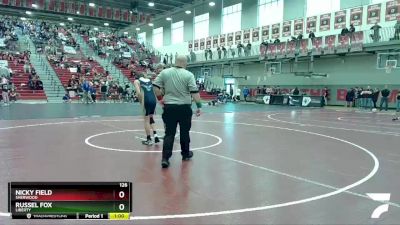 126 lbs Cons. Round 2 - Russel Fox, Liberty vs Nicky Field, Sherwood