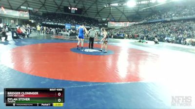 4A 182 lbs Champ. Round 1 - Bridger Cloninger, Lewis And Clark vs Dylan Stover, Tahoma