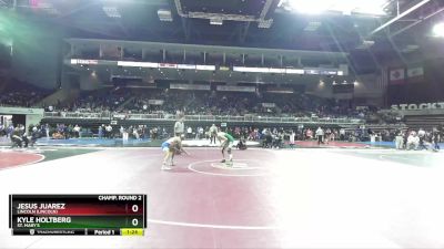 113 lbs Champ. Round 2 - Jesus Juarez, Lincoln (Lincoln) vs Kyle Holtberg, St. Mary`s