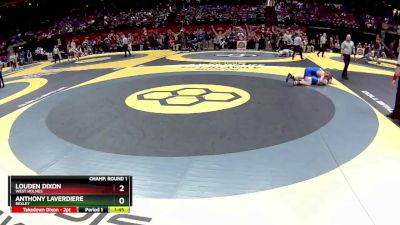 D2-144 lbs Champ. Round 1 - Louden Dixon, West Holmes vs Anthony LaVerdiere, Bexley