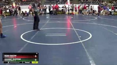 130 lbs Round 2 (4 Team) - Noah Bacon, BadBass Green vs Dominic Gumtow, Michigan Mafia