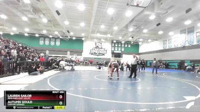 137 lbs Quarterfinal - Lauren Sailor, Redlands East Valley vs Autumn Gould, Canyon Springs