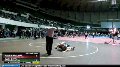 105 lbs 2nd Place Match - Wade Burroughs, Raider Nation Wrestling Club vs Owen Smyth, Hickory Wrestling Club