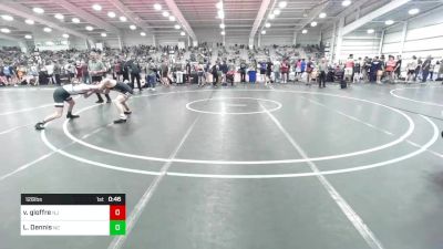 126 lbs Consi Of 64 #1 - Vincent Gioffre, NJ vs Levi Dennis, NC