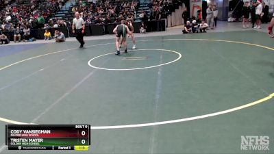 145 lbs 1st Place Match - Cody Vansiegman, Palmer High School vs Tristen Mayer, Colony High School