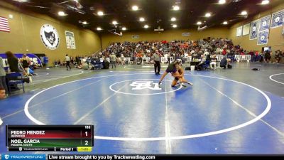 132 lbs Champ. Round 2 - Noel Garcia, Madera South vs Pedro Mendez, Redwood