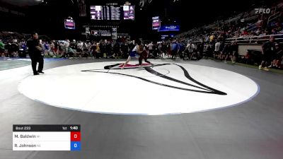 160 lbs Rnd Of 128 - Michael Baldwin, Michigan vs Riley Johnson, Nebraska