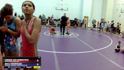 93-102 lbs Round 1 - Carson Ava Robertson, Darkhorse Wrestling vs Baylii Rodriguez, Modern Warriors Wrestling Club