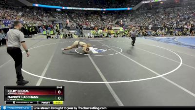 1st Place Match - Kelby Coufal, Aquinas Catholic vs Mavrick Hagemann, Elkhorn Valley