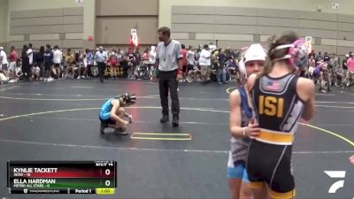 66 lbs Round 5 (10 Team) - Kynlie Tackett, WOW vs Ella Hardman, Metro All Stars