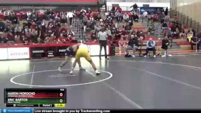 133 lbs Quarterfinal - Eric Bartos, Mercyhurst vs Aaron Morocho, American International