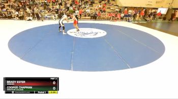 125 lbs Cons. Round 2 - Brady Ester, Wabash vs Cooper Chapman, Wheaton College