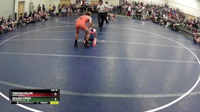 117 lbs Round 4 (6 Team) - Braden Perez, Oklahoma Elite vs Tristian Miller, North Dakota 1