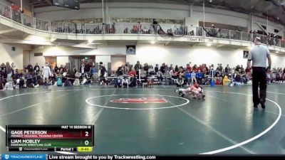 63 lbs Cons. Round 1 - Liam Mobley, Edgewood Wrestling Club vs Gage Peterson, Midwest Regional Training Center