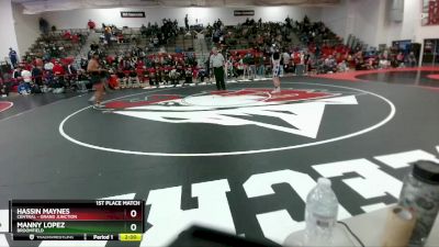 150 lbs 1st Place Match - Manny Lopez, Broomfield vs Hassin Maynes, Central - Grand Junction