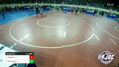 46 lbs Round Of 16 - Trace Adams, Davis Youth Wrestling Club vs Tanner Reynolds, Little Axe Takedown Club