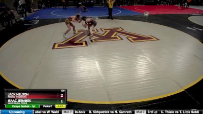 126 lbs Quarterfinal - Jack Nelson, Mound Westonka vs Isaac Jerabek, Luxemburg-Casco