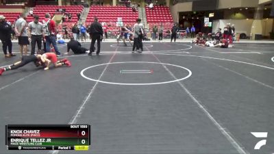 72 lbs 5th Place Match - Enrique Tellez Jr, Maize Wrestling Club vs Knox Chavez, Pomona Elite (PWCC)