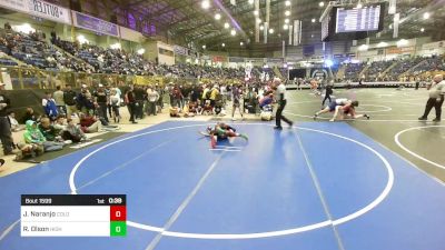 95 lbs Consi Of 8 #2 - Jenesis Naranjo, Colorado Outlaws vs Robert Olson, Highland Middle School