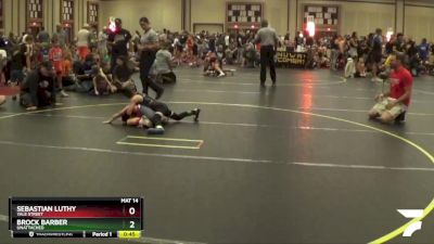 50 lbs Semifinal - Sebastian Luthy, Yale Street vs Brock Barber, Unattached