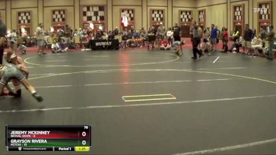 78 lbs Quarterfinals (8 Team) - Jeremy McKinney, Revival White vs Grayson Rivera, M2TCNJ