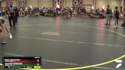 90 lbs Quarterfinals (8 Team) - Paul DiMatteo, Death Squad vs Hunter Webster, Armory WA