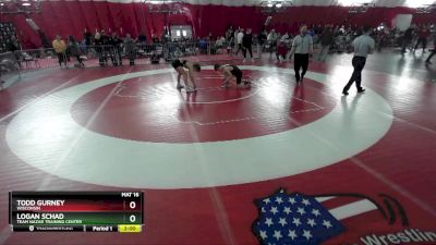 120 lbs Quarterfinal - Logan Schad, Team Nazar Training Center vs Todd Gurney, Wisconsin