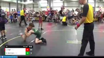 70 lbs Quarterfinals (8 Team) - Kolton Hartmen, No Escape Wrestling Academy vs Lance Vigil, Pomona Elite