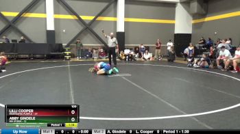 100 lbs Round 3 (4 Team) - Abby Gindele, MN Storm vs Lilli Cooper, FEWTeamIA Purple