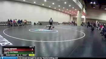 100 lbs Round 1 (10 Team) - Maite Coutinho, SOWA vs Gable Hemann, Iowa T-Wrecks