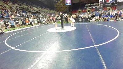 106 lbs Cons 32 #1 - Carter Dawson, Oregon vs Jet Abbott, Utah