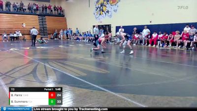 113 lbs Semis & 1st Wb (8 Team) - Benjamin Parra, Toombs County vs Blake Summers, Fannin County HS