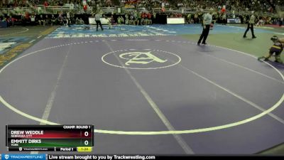 Champ. Round 1 - Drew Weddle, Nebraska City vs Emmitt Dirks, York