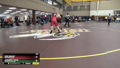 285 lbs Quarterfinal - Joe Shoup, Ohio Wesleyan vs Andrew Levis, Baldwin Wallace