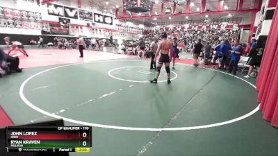 170 lbs Champ. Round 1 - Ryan Kraven, Millikan vs John Lopez, Indio