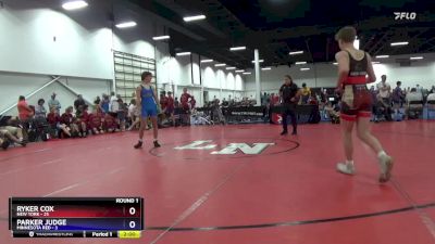 149 lbs Round 1 (8 Team) - Ryker Cox, New York vs Parker Judge, Minnesota Red