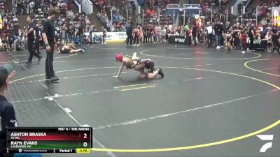 85 lbs Cons. Round 5 - Ashton Braska, TK WC vs Rayn Evans, Lakewood WC