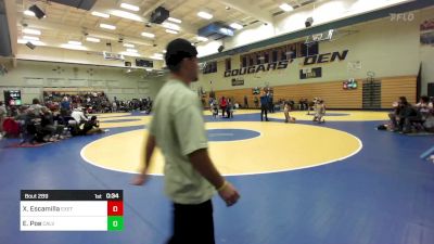 109 lbs Consi Of 16 #1 - Xavier Escamilla, Exeter vs Elijah Poe, Calvary Chapel-Santa Ana